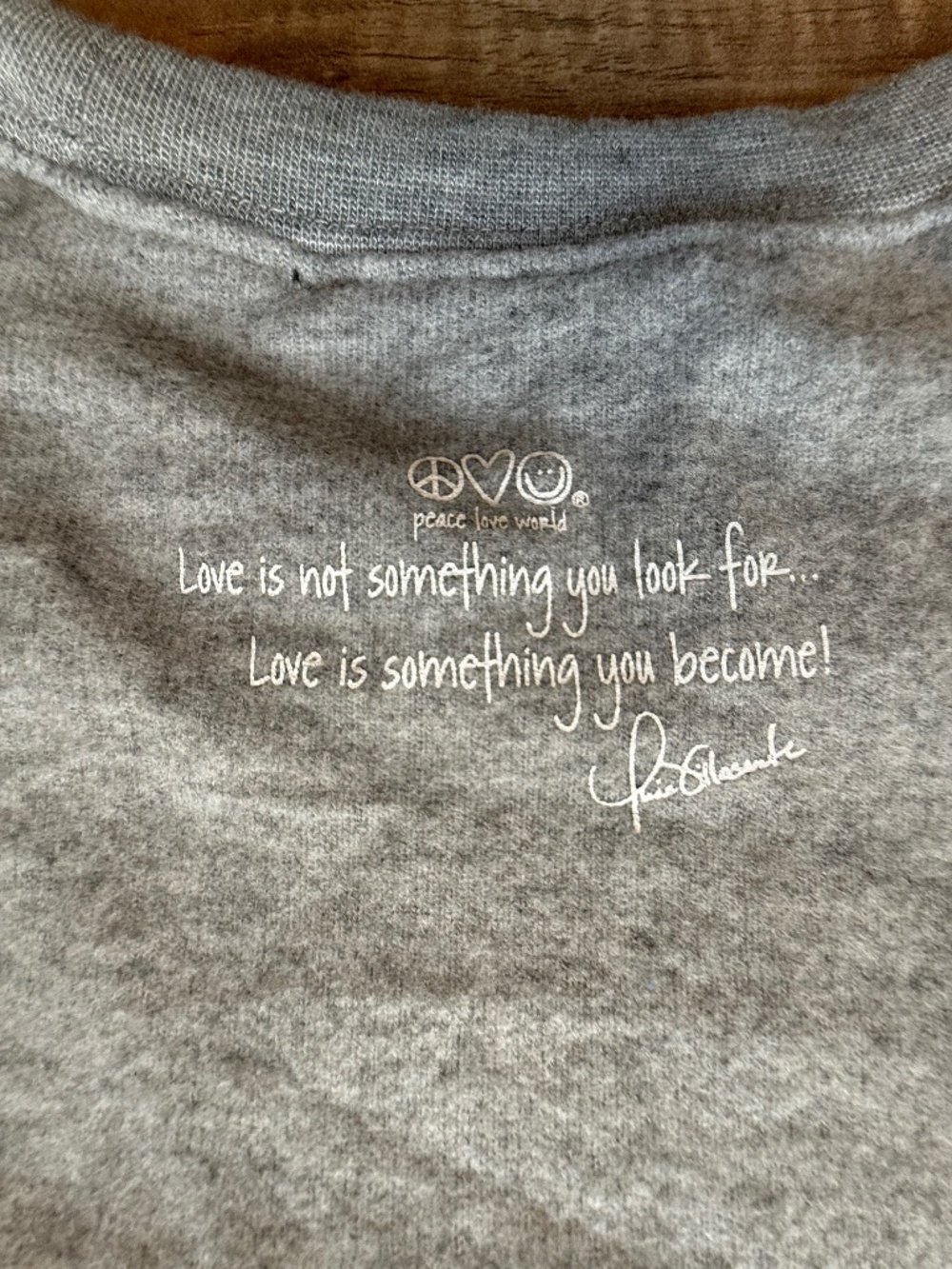 Peace Love World Comfy Graphic Top - Picture 6 of 10